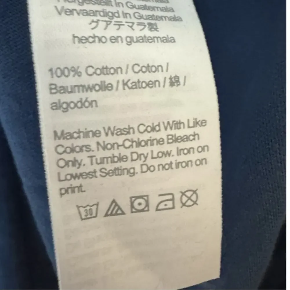 J. Crew Men's Blue Graphic  Card Game T-Shirt Sz L NWT